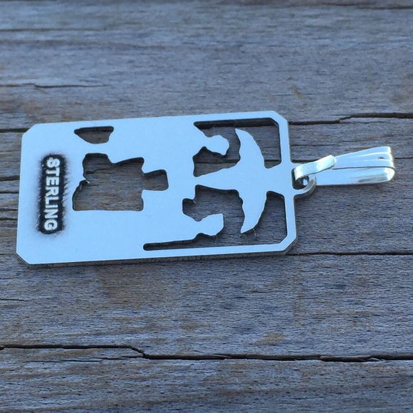 Two of Cups Tarot Card Pendant .925 Sterling Silver dainty Sacred Marriage - Picture 6 of 7